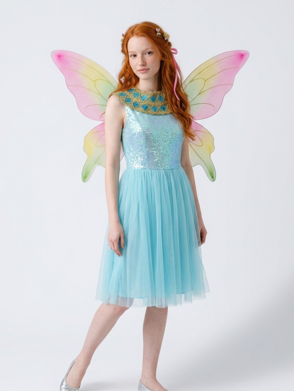 Fairy Costume with Wings Size S Jr. Cosplay Halloween Costume